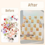 Earring Display for Vendors 6 Tier 42 Hooks Wood Earring Display Rack Holder for Earings Necklaces Rings Bracelets Keychains (White) - color: White