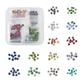 Craftdady 350Pcs Natural Faceted Gemstone Beads 14 Colors Rondelle Jasper Beads Dyed Round Loose Spacer Energy Healing Power Stone Beads for DIY Jewelry Crafts, 4x3mm - color: 14 Colors Sesame Jasper