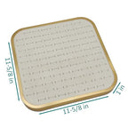 TheDisplayGuys - Aluminum Jewelry Organizer Display Tray - Faux Suede Insert - 104 Ring Holder Slots - Gold/Beige - color: Beige Suede, size: Ring Slots - 104, style: Aluminum - Gold
