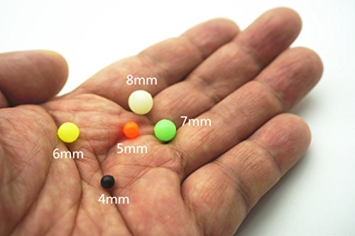 Toasis 1000pcs Colorful Luminous Glow Fishing Beads - size: 6mm