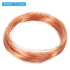 PATIKIL 99.9% Soft Copper Wire, 1Pcs 28Gauge/0.3mm Diameter 25m/82ft Spool Pure Copper Craft Wire for Jewelry Making Beading Garden Plants - size: 28Gauge