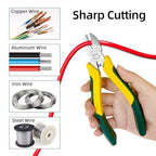SENDA 6 Inch Wire Cutters CRV Steel, Heavy Duty Diagonal Flush Cut Side Cutters Pliers, Comfort Grip Handle Wire Snips for Crafting, Floral, Electrical, Jewelry Making & DIY Projects - style: Diagonal cutters