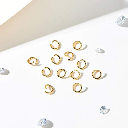 DanLingJewelry 200 pcs 304 Stainless Steel 21 Gauge Open Jump Rings 5mm for Jewelry Making Connectors Jewelry Finding Golden Color - color: 200 pcs - ф5mm δ 0.8mm - Golden