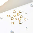 DanLingJewelry 200 pcs 304 Stainless Steel 21 Gauge Open Jump Rings 5mm for Jewelry Making Connectors Jewelry Finding Golden Color - color: 200 pcs - ф5mm δ 0.8mm - Golden