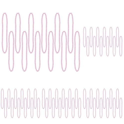 Party Beads - Small Round - size: 60-Pack, style: Pink (12-Pack)