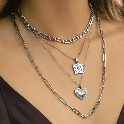 Kyutong Dainty Beaded Chain for Jewelry Making Silver Cable Chain Spool 304 Stainless Steel Chains Link for Women Men Making Jewelry Craft Finding Supplies - color: Cross Bead Silver