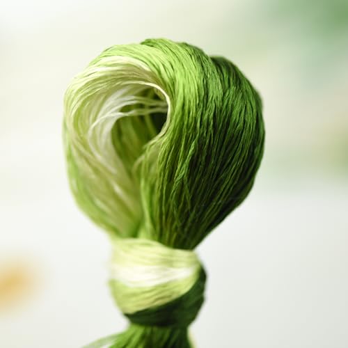 Mulberry Silk Floss Embroidery Thread Floss-Cross Stitch Threads China Silk Woven Jewelry Threads DIY Sewing Kits (107) - color: 107