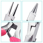 SPEEDWOX Mini Round Nose Pink PVC Handle Pliers - 3" Jewelry Making & Wire Wrapping DIY Craft Hobby Supplies - style: 3" Round Nose Pliers