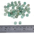 BEADIA Natural Green Aventurine Jade Flat Cut Round Drum Stone 8mmx7mm Loose Semi Gemstone Beads for Jewelry Making 38cm - color: Green Aventurine