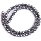 HAAMIIQII 40pcs 10mm Natural Black Hematite Loose Gemstone Beads Faceted Round Spacer Stone Beads for Jewelry Making DIY Bracelets Necklaces Crafting - color: Faceted Round, size: 10mm
