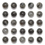 NCB 100pcs Original Natural Stone Beads Gemstone Round Loose Beads 6mm 8mm 10mm (Black Larvikite, 6mm 100Beads) - color: Black Larvikite, size: 6mm 100beads