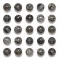 NCB 100pcs Original Natural Stone Beads Gemstone Round Loose Beads 6mm 8mm 10mm (Black Larvikite, 6mm 100Beads) - color: Black Larvikite, size: 6mm 100Beads