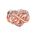 Love Family Friendship Graduation Mothers Nurses Day S925 Bead Pendant Charms for Pandora Bracelets Necklaces, Gifts Women, for Anniversary Birthday Valentines Day Christmas, Silver Gold - style: Infinity Heart Sparkle Charm