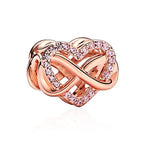 Love Family Friendship Graduation Mothers Nurses Day S925 Bead Pendant Charms for Pandora Bracelets Necklaces, Gifts Women, for Anniversary Birthday Valentines Day Christmas, Silver Gold - style: Infinity Heart Sparkle Charm