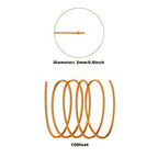 2mm Aluminum Wire - 100ft, 12 Gauge, Bendable Anodized Metal for Sculpting, Jewelry Making, Armature Making, Wire Weaving & Wrapping, Crafting - size: 2mm, style: Gold