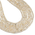 180 Pcs 2x4mm White Turquoise Stone Bead Heishi Rondelle Disc Gemstone DIY Beads for Bracelets Jewelry Making Crafts - color: White Turquoise #4, size: 2x4mm