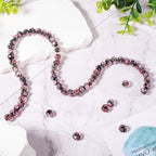 Elecrelive 60Pcs Gold Sand Lampwork Beads Black Rondelle Flower Glass Beads 10mm Floral Crystals for DIY Bracelet Necklace Earring Jewelry Making - color: Black