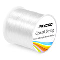 Paxcoo 0.8mm Elastic String, Stretchy Bracelet String Crystal String Bead Cord for Bracelet, Beading and Jewelry Making (120 m) - style: 1 Pack Crystal Clear