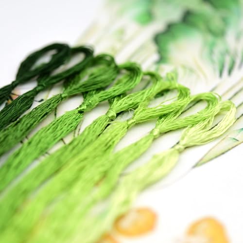 Mulberry Silk Floss Embroidery Thread Floss-Cross Stitch Threads China Silk Woven Jewelry Threads DIY Sewing Kits (04) - color: 04