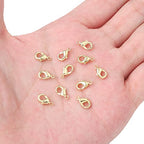 BEADIA 14K Gold Plated Lobster Clasps Non Tarnish 10mm 20pcs for Jewelry Making Findings - color: Lobster Clasps 14K Gold, size: 10mm