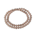 14in Agate Wrap Bracelet for Women Men Natural Round Beaded Agates Stone Healing Stretch Bracelets Elastic Handmade Polished Gemstone Beads Bracelet - color: Grey Obsidian, size: 6mm Beads