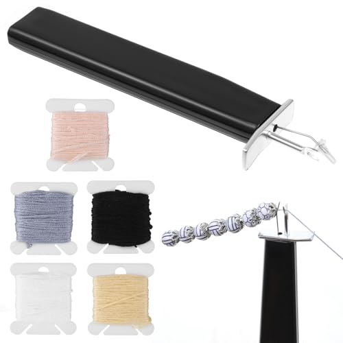 Jewelry Bead Knotting Tool Kit with Silk Thread, Knot Tying Kit Create Secure Knots for Necklace Bracelet Jewelry Making Stringing DIY Beading Tools