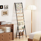 Jewelry Organizer Stand, Jewelry Floor Stand, Floor Jewelry Stand with Necklace Holder Earring Organizer, Standing Jewelry Organizer for Watches, Rings, Bangle