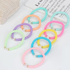 JIASHUYEYE Preppy Bracelets for Teen Girls - Stackable Boho Surfer Friendship Bracelets Set for Little Girls & Women - style: 9Pcs - Hearts A