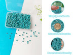 Natural Turquoise Seed Beads 4mm 1400pcs Small Stone Abacus Loose Rondelle Space Beads Bulk for Necklaces, Bracelets, Hair, Keychains, Lanyards, Garland & DIY Crafts-Adult Crafting - color: Turquoise Abacus