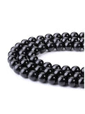 Jovivi 8mm Black Obsidian Gemstone Beads, 96pcs Energy Healing Crystals, Polished Round Smooth Stone Beads for Jewelry Making - color: Black Obsidian