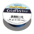 Soft Flex 26 Gauge Craft Wire - 27 Meters - Jewelry Wire with Tarnish Resistant Silver Plating - style: Blue