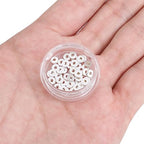 BEADIA Silver Plated Disk Spacer Beads 4x1.2mm 50pcs for Jewelry Making Findings Non Tarnish - color: Silver, size: 4x1.2mm Disk