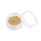 BEADIA 14K Gold Plated Roudelle Spacer Beads 4x1.8mm 50pcs for Jewelry Making Findings Non Tarnish - color: 14K Gold, size: 4x1.8mm Roudelle