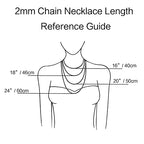 24 Pcs 18" 2mm Necklace Chains Bulk Stainless Steel Link Cable Chain Necklace for Jewelry Making - color: Silver, size: 18 inches