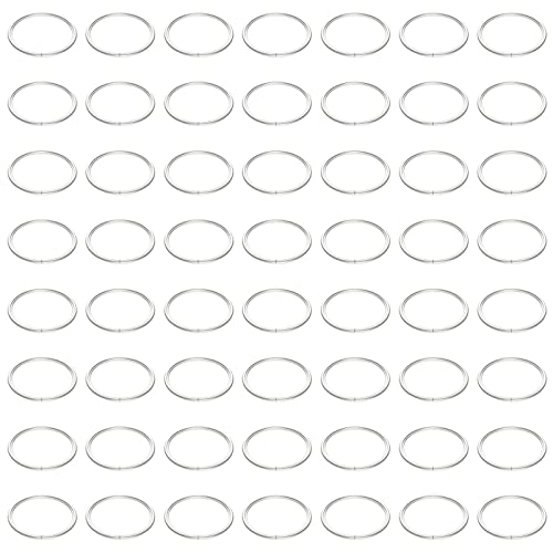 Uniclife 8 mm Silver Jump Rings for Jewelry Making Open Single Loops Mini Ring Connectors for Keychains and Necklace Repair, 1000 Pack - color: Single Loops, size: 8 mm, 1000 Pcs