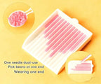 2.6mm Mini Fuse Beads Tray Set, 4-in-1 Picking Tool Kit with Single Needle Tweezer & Spoon for Perler Beads, Arts and Crafts Supplies (Pink) - color: pink
