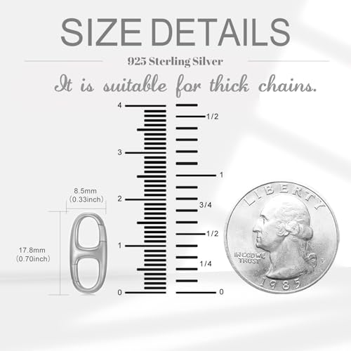 925 Sterling Silver Lobster Clasp for DIY Necklace Bracelet Jewelry Making, Double Spring Clasp with Closed Jump Rings, Necklace Extender Clasp Connector Bracelet Extension (Style 14-2pc) - style: Style 14-2pcs