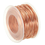 PATIKIL 98.42 Feet Solid Bare Copper Wire,18 Gauge 99.9% Pure Copper Wire 1mm Soft Beading Wire Metal Plant Stem Ties for Jewelry Craft (30m) - size: 1mm x 98.42ft