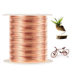 99.9% Soft Copper Wire, 20 Gauge/ 0.8 mm Diameter, 328 Feet / 100m, 1 Pound Spool Pure Copper Wire, Jewelry Making Wire Craft Wire - size: 20 Gauge(0.8m), 1 Pound