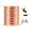 99.9% Soft Copper Wire, 24 Gauge/ 0.5 mm Diameter, 853 Feet / 260m, 1 Pound Spool Pure Copper Wire, Jewelry Making Wire Craft Wire - size: 24 Gauge(0.5m), 1 Pound