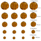 476Pcs Natural Gemstone Smooth Round Crystal Glass Beads for Jewelry Making(Brown), Glass Spacer Loose Beads for Crafts Bracelets Necklaces Charms Pendants Presents 4/6/8/10/12mm - color: Round Glass Beads: Brown