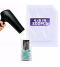 200 Pcs Heat Shrink Wrap Bags – 4x6 In Mother’s Day Cellophane Bags Compatible with Hair Dryer at Medium Temperature – Suitable for Packaging Small Items, Protects from Dust, Moisture, and Scratches - size: 1 count (Pack of 200)