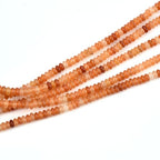 165pcs 4x2mm Natural Red Aventurine Disk Rondelle Spacer Stone Semi Precious Gemstone Loose Beads for Jewelry Making 15 Inch - color: Red Aventurine