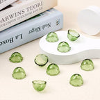 FASHEWELRY 10Pcs Flower Glass Beads Caps 21mm Green Wind Bell Beads 21mm Glass Fishing Beads Floral Jellyfish Beads for Wind Chimes Craft Jewelry Making - color: 21mm，Medium Sea Green