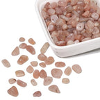 30in Sunstone Natural Chip Stone Beads 5-8mm About 230pcs, Irregular Drilled Light Orange Pink Bead for Bracelets Jewelry Making Supplies for Adults, DIY Crafts. - color: Sunstone