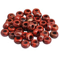 SUNYIK Red Jasper Large Hole (6mm) Rondelle Loose Charms European Bead fits Bracelet,Jewelry Makings Pack of 20 - color: Red-Red Jasper, size: 14x8mm