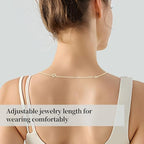 Necklace Extender 925 Sterling Silver Hypoallergenic Chain Extender with Jewelry Clasps, Necklace Bracelet Anklet Extension for Women