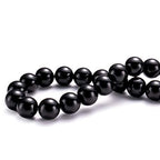 BEADIA Natural Black Onyx Stone Round Loose Semi Gemstone Beads for Jewelry Making 10MM 38PCS - color: Black Onyx, size: 10mm