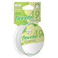 The Beadsmith Flex-Rite Beading Wire - 49-Strand Nylon-Coated Stainless-Steel Wire, 0.018" (0.45 mm) Dia, White, 30 ft Spool, Necklace & Bracelet String, for Jewelry Making Supplies - color: White, size: .018” Dia - 30 Ft