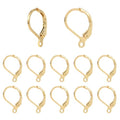 100pcs 18K Gold Filled Leverback Earring Hooks, Hypoallergenic French Dangle Ear Wire Findings for DIY Jewelry Making (Gold) - color: Gold